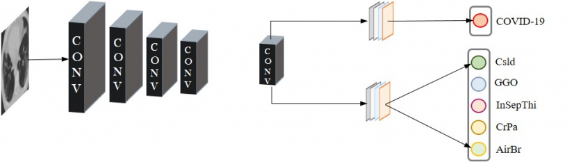 The architecture of the proposed lesion-attention deep neural networks.